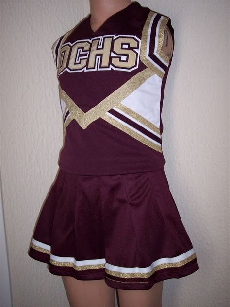 maroon cheerleader costume